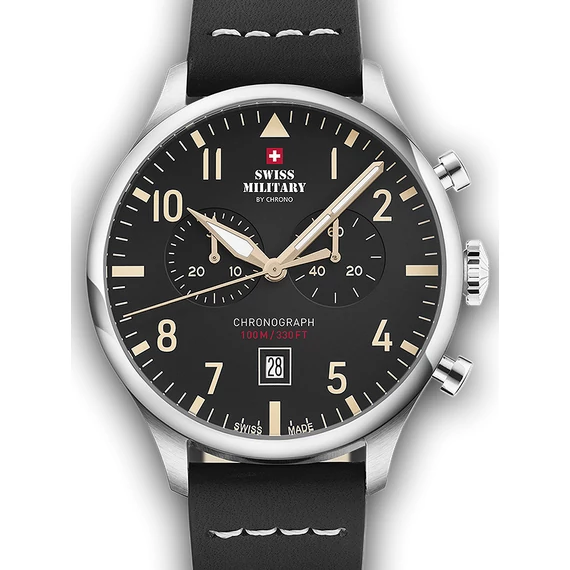 Swiss Military SM34098.08 Vintage kronográf férfi 43mm 10ATM karóra