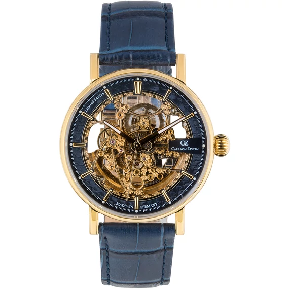 Carl von Zeyten CVZ0078GBLS Weitenau automata férfi karóra 44mm 5ATM