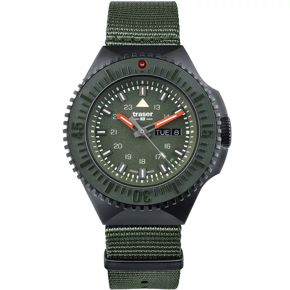 Traser H3 109858 P69 Fekete-Stealth Green 46mm 20ATM karóra