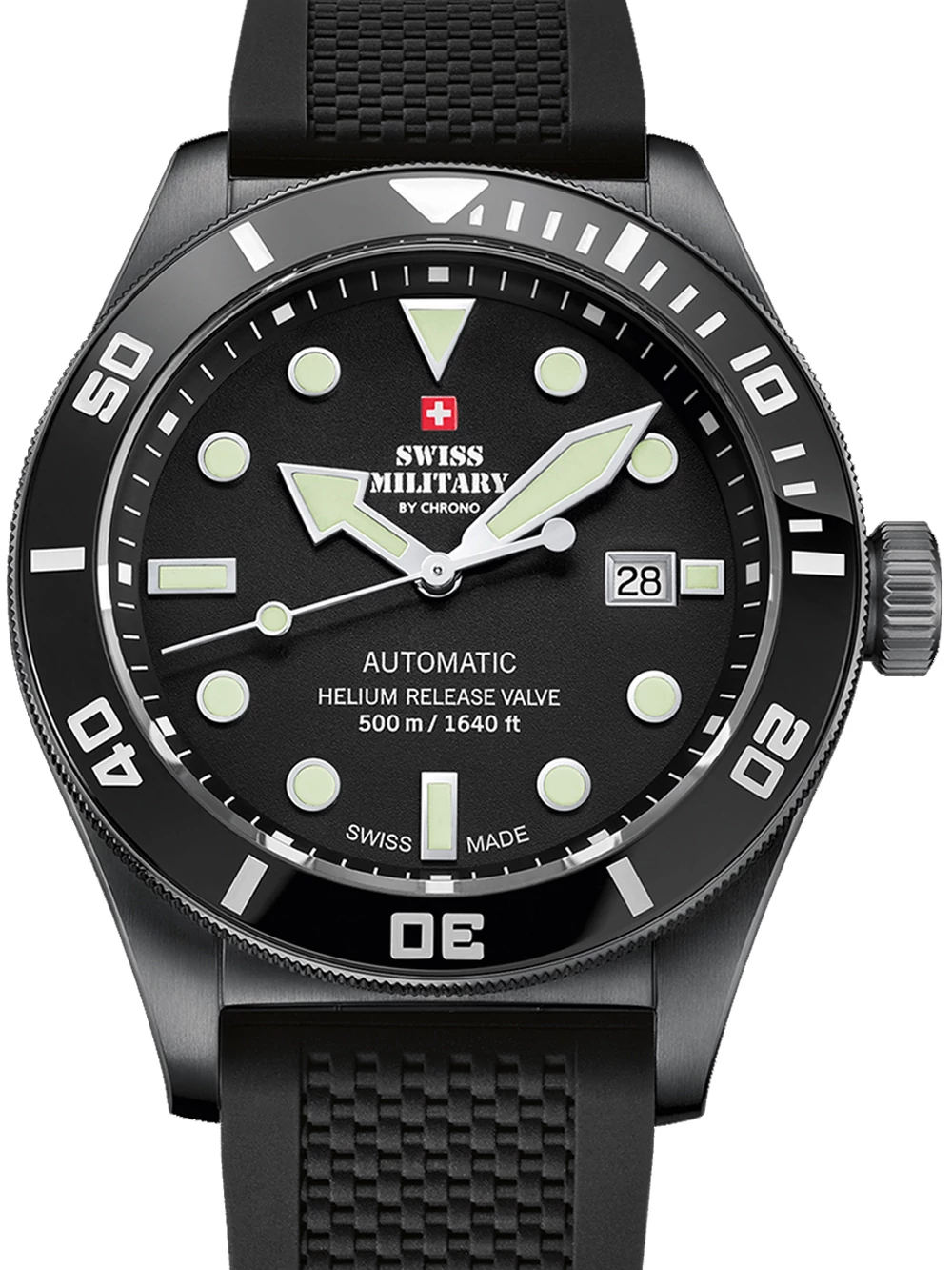 Swiss Military SMA34075.05 búvár automata 44 mm 50ATM karóra