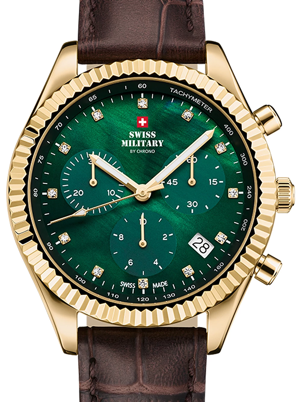 Swiss Military SM30207.08 Elegáns kronográf 38mm 5ATM karóra