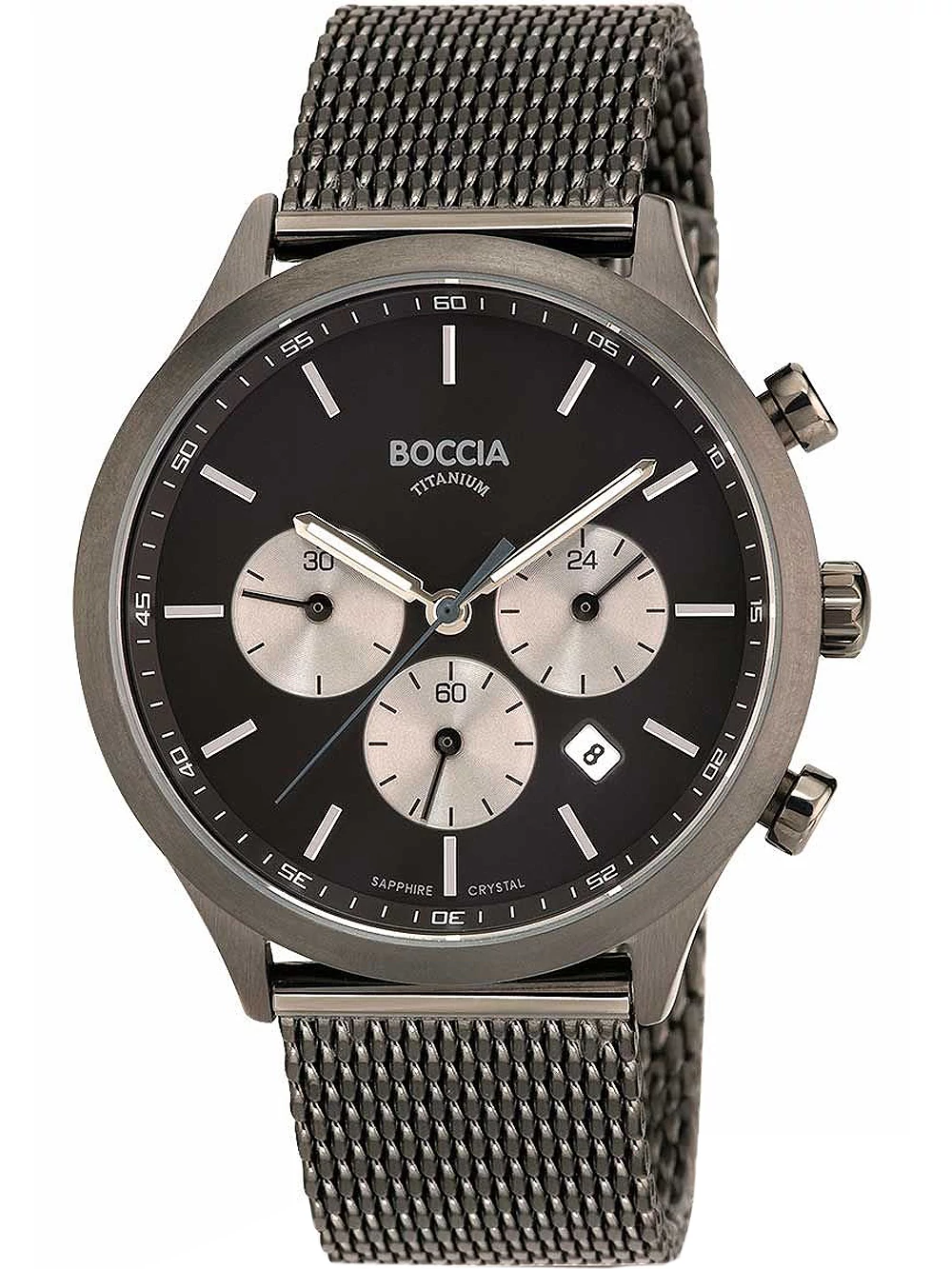Boccia 3750-06 férfi óra kronográf titán 41mm 5ATM karóra