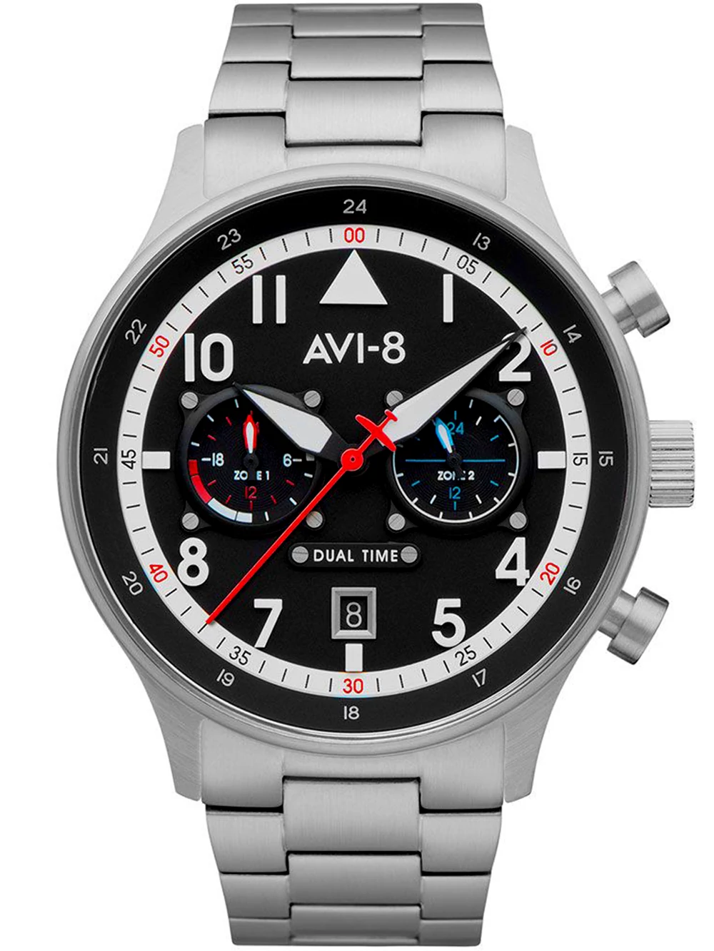 AVI-8 AV-4088-11 Carey Dual Time 44mm 5ATM karóra