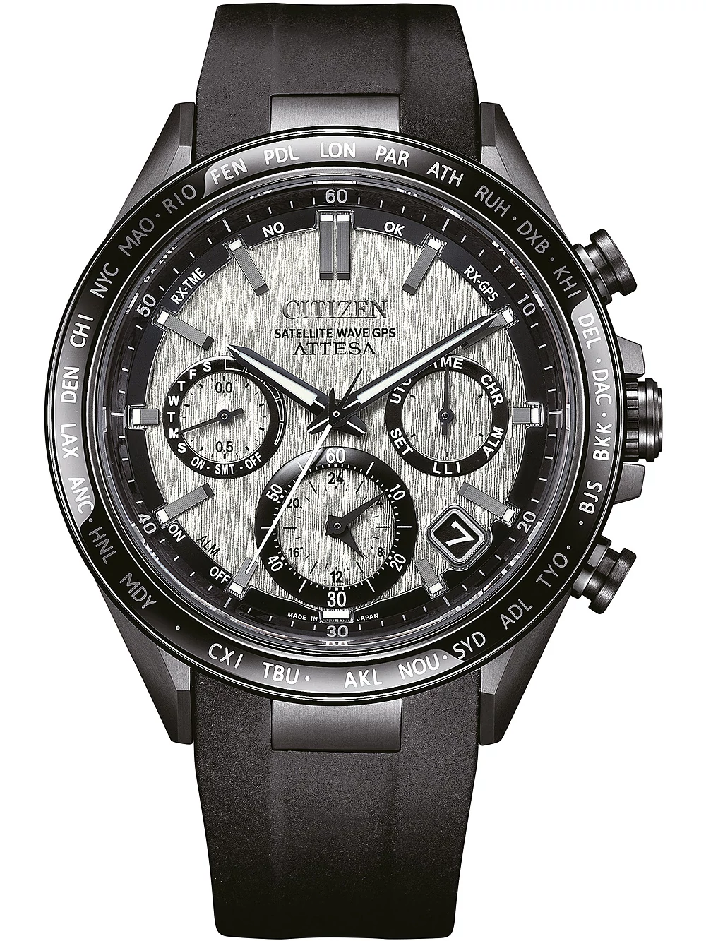 Citizen CC4055-14H Attesa Eco-Drive Satellite Wave GPS kronográf férfi 44mm 10ATM karóra