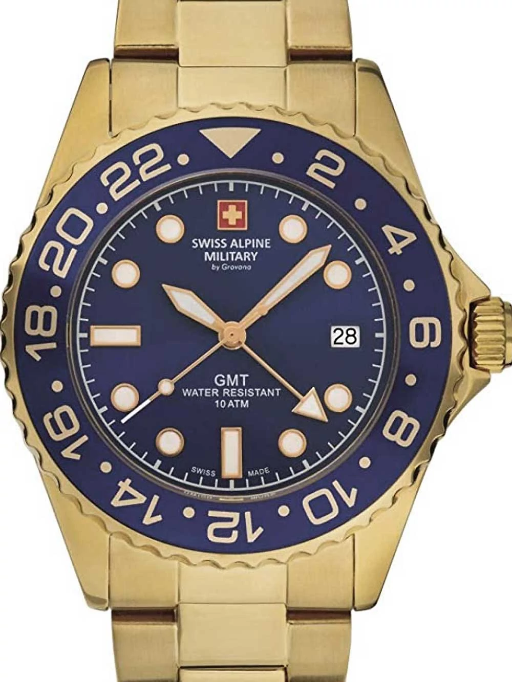 Swiss Alpine Military 7052.1115 GMT búvár 42mm 10ATM karóra