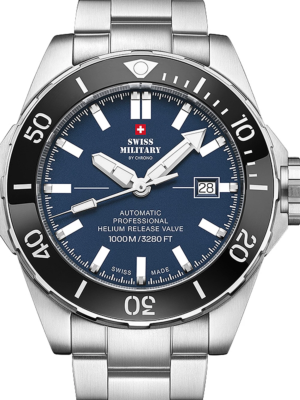 Swiss Military SMA34092.02 automatikus búváróra 45 mm-es 100 ATM karóra